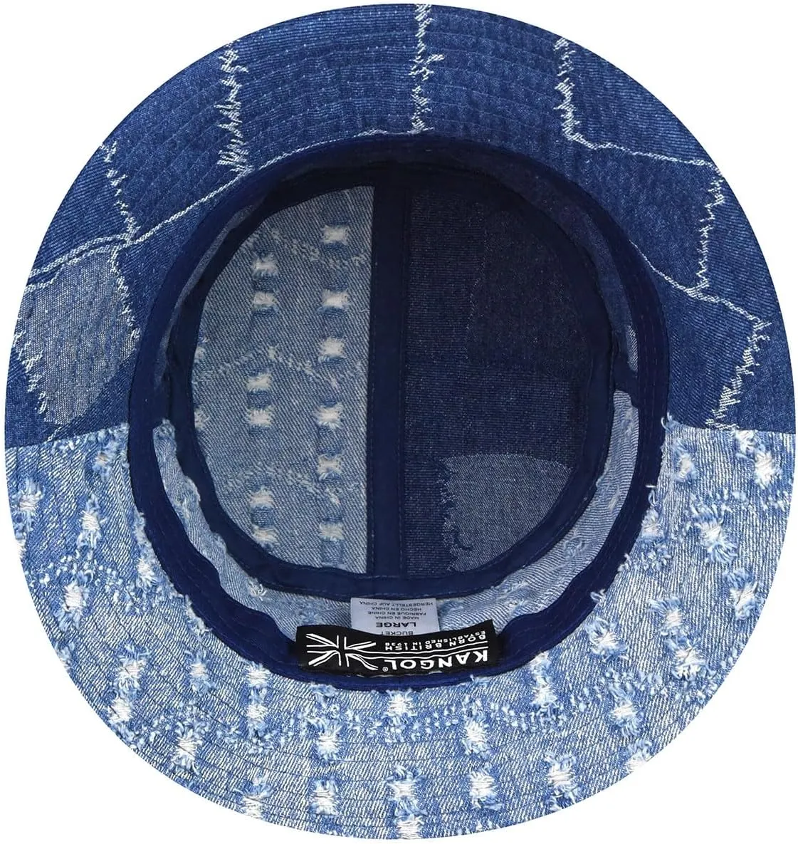 Kangol Denim Mashup Bucket Fishing Hat Women/Men -