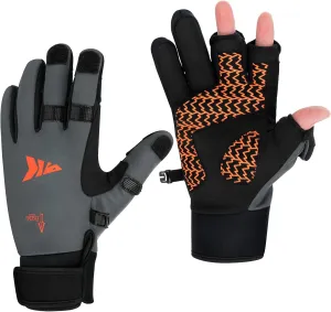 KastKing Mountain Mist Cold Winter Weather Fishing Gloves for Men and Women - Ideal for Ice Fishing, Photography, or Hunting