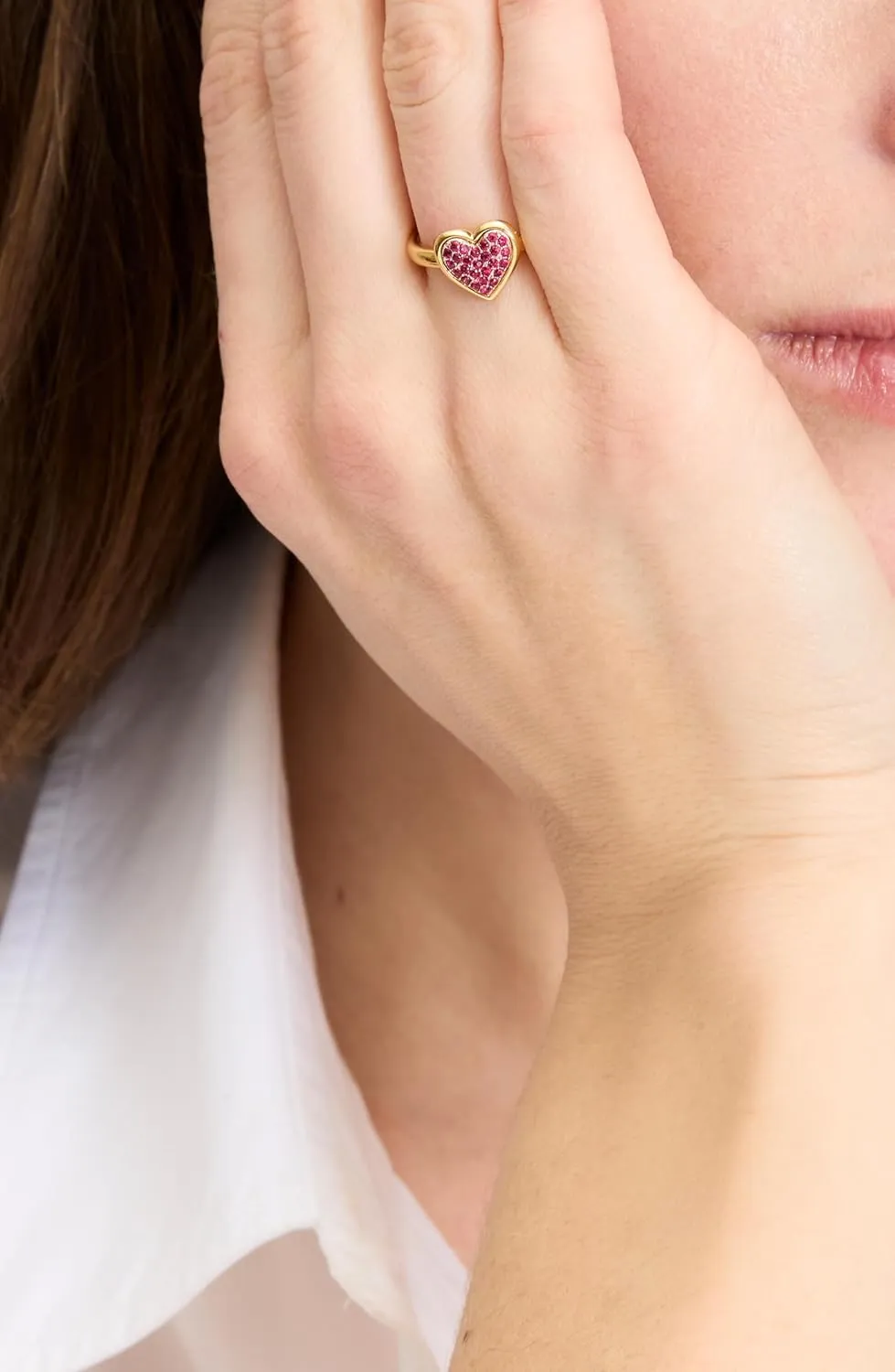kate spade new york Heart Pave Ring