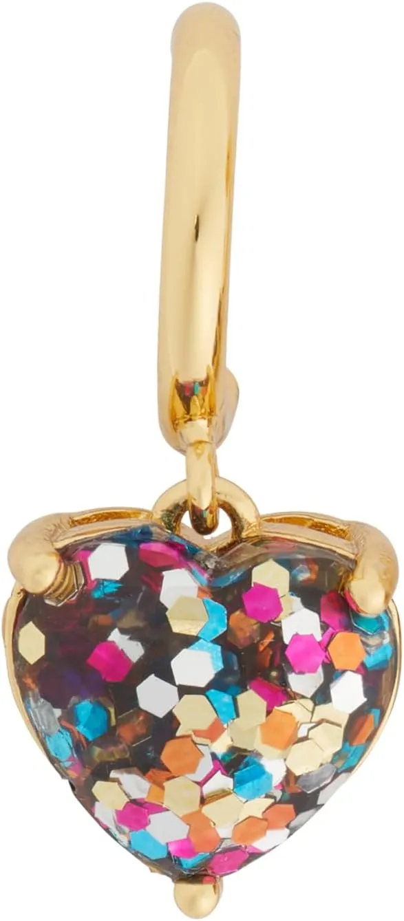 Kate Spade New York® My Love Heart Huggies – Drop Earrings for Women – Push Back Closure – Dust Bag Included