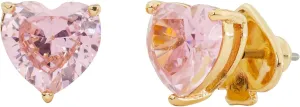 kate spade new york My Love Heart Studs, Pink, One Size