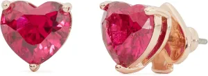 kate spade new york My Love Heart Studs, Red, One Size