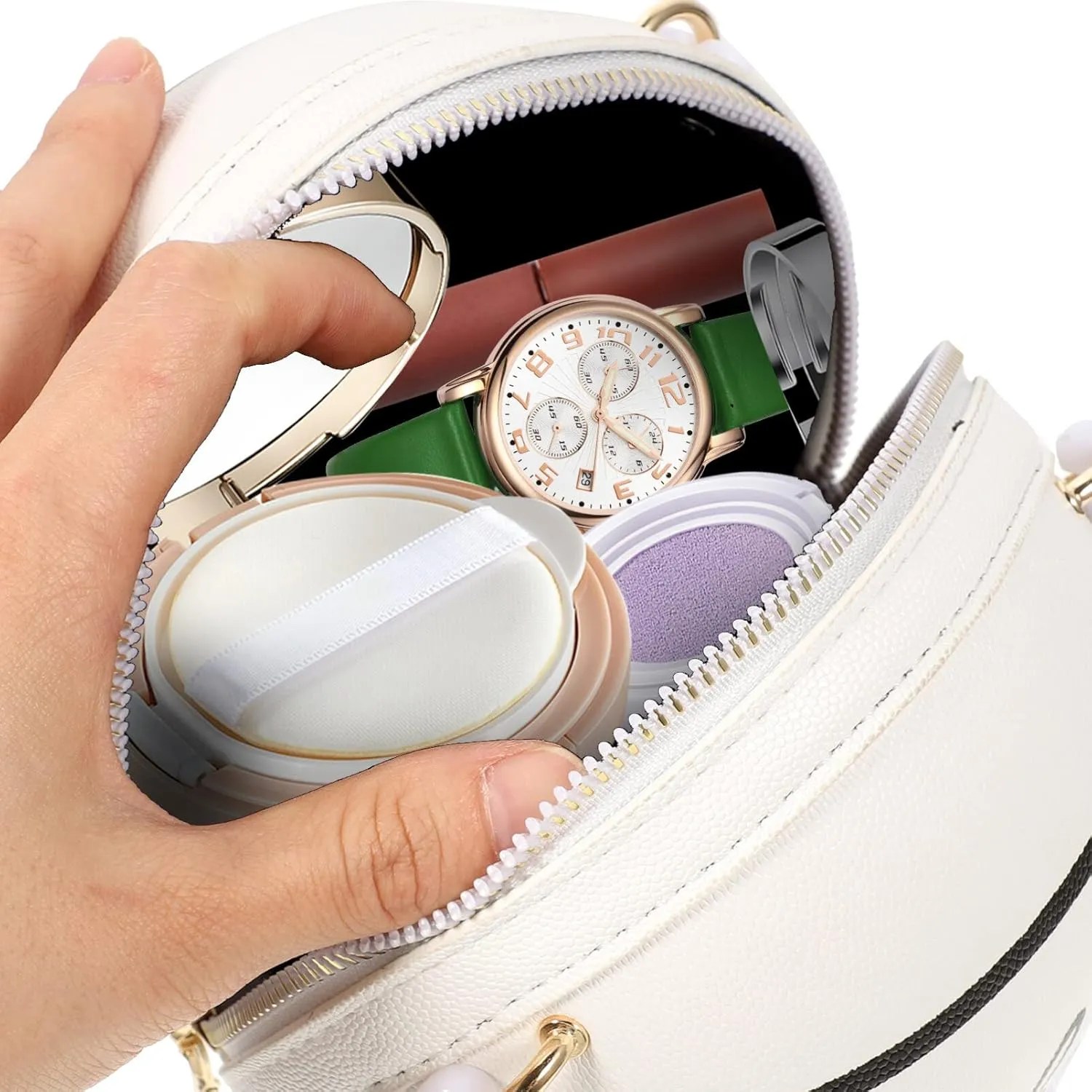 Kichvoe Basketball Shape Purse Shoulder Bag Cross Body Bag Cute Purse Handbag Round Handbags