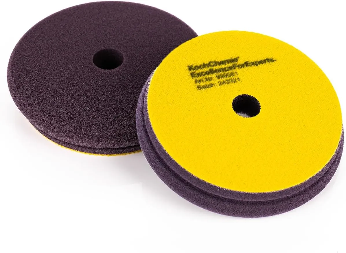 Koch-Chemie - Fine Cut Pad V2 - Medium Abrasive Sponge for Removing Moderate Weathering & Scratches; Long-Lasting Compression Hardness; Contours Easily (126mm x 23mm)
