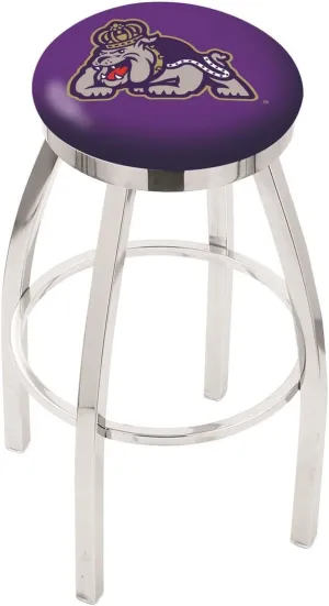 L8C2C James Madison 36" Swivel Bar Stool with Chrome Finish