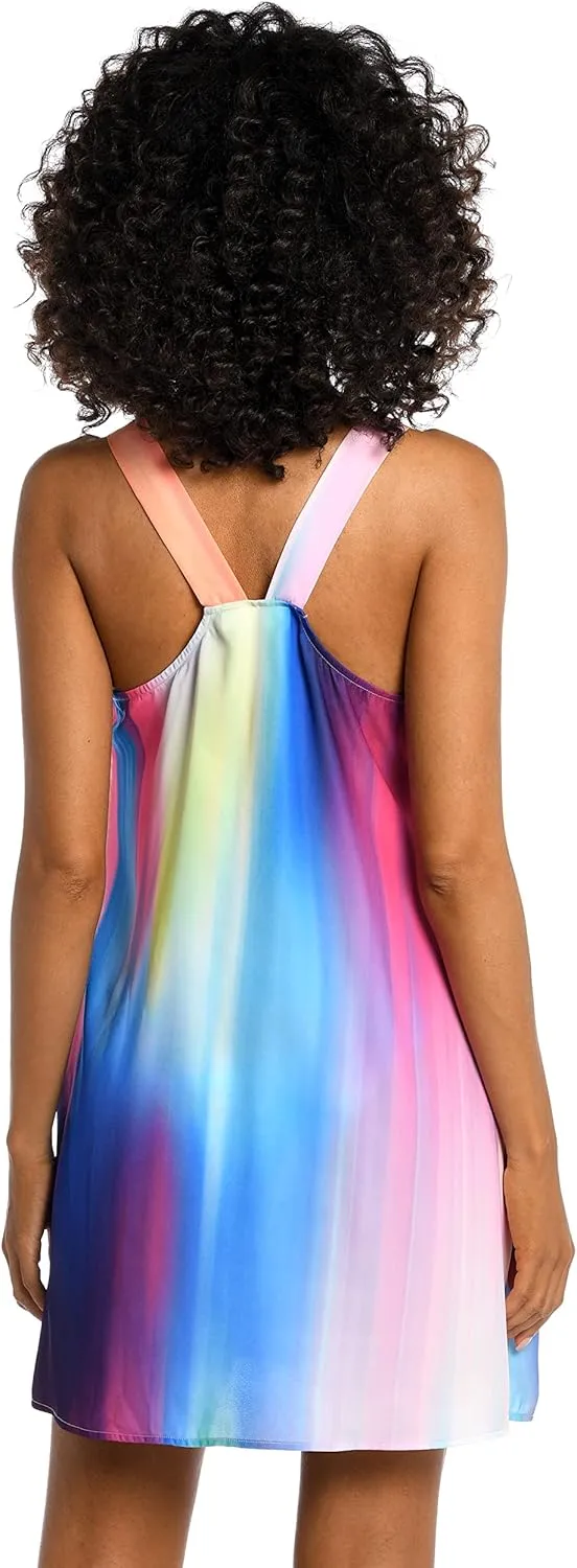 La Blanca Women's Standard Sleeveless Mini Dress Swimsuit Cover Up