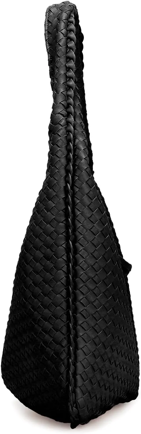 LA TERRE Woven Bag for Women Large Tote Hobo Bag Top Handle Shoulder Handbags