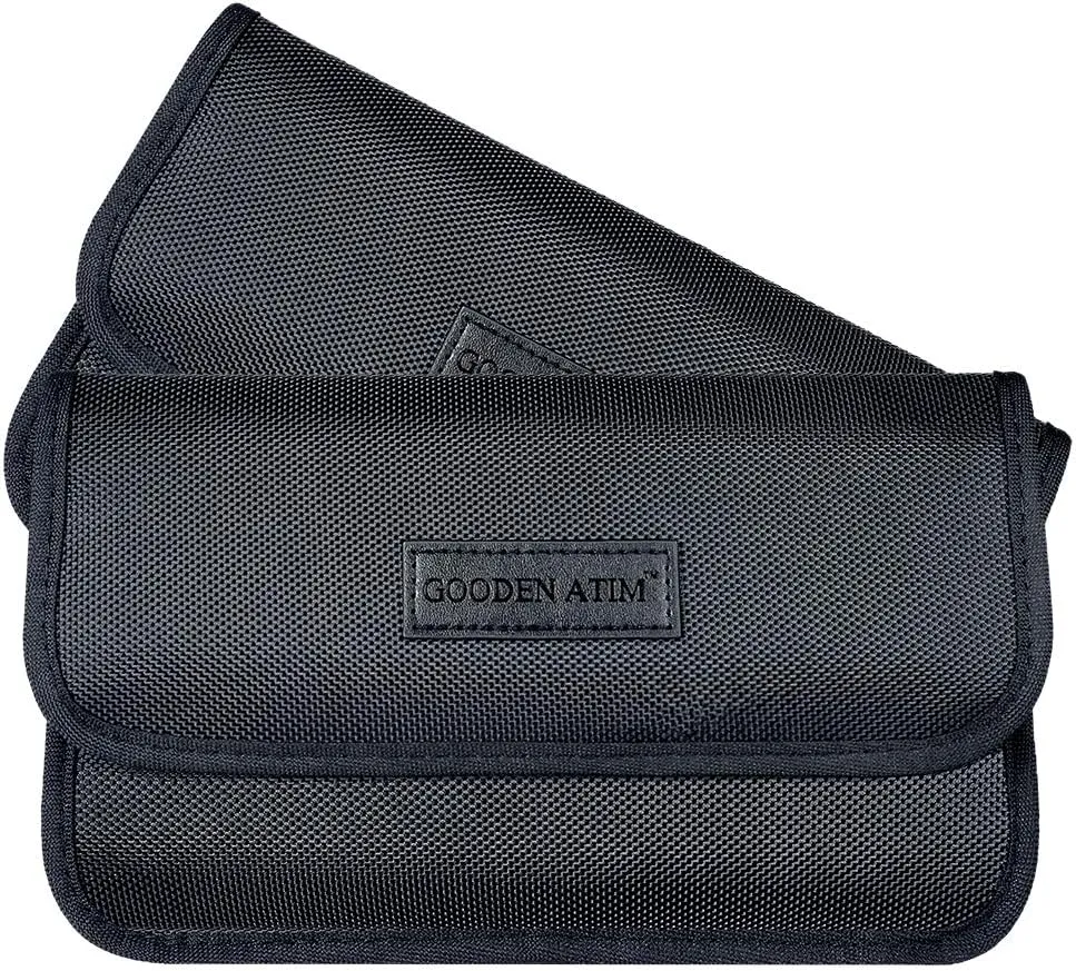 Larger Faraday Pouch[2 Pack&9.4x5.5in Size for All Phones], Faraday Bag Cage, RFID Signal Blocking Bag for Phones Privacy Protection and Car Key FOB, Anti-Tracking (Upgraded)
