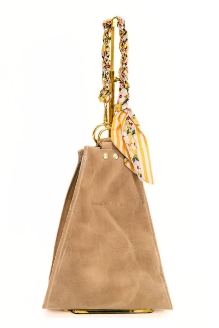 Leather Bucket Bag, Medium Size - the Millie
