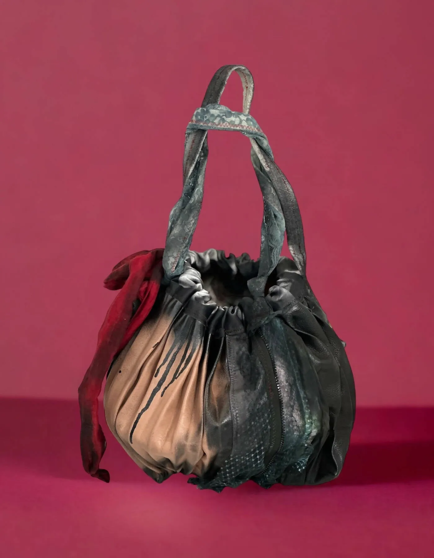 Leather Bucket Bag