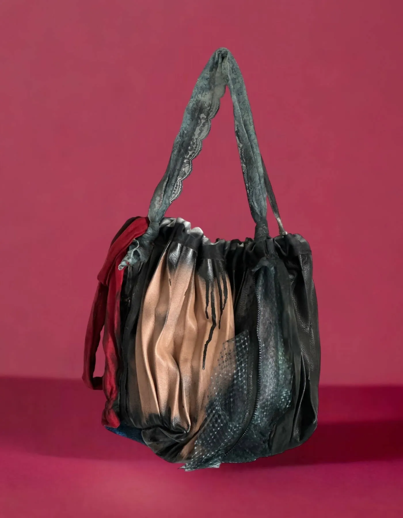 Leather Bucket Bag
