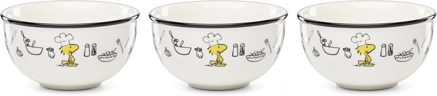 Lenox 897684 Chef Snoopy Mini Bowls, Set Of 3