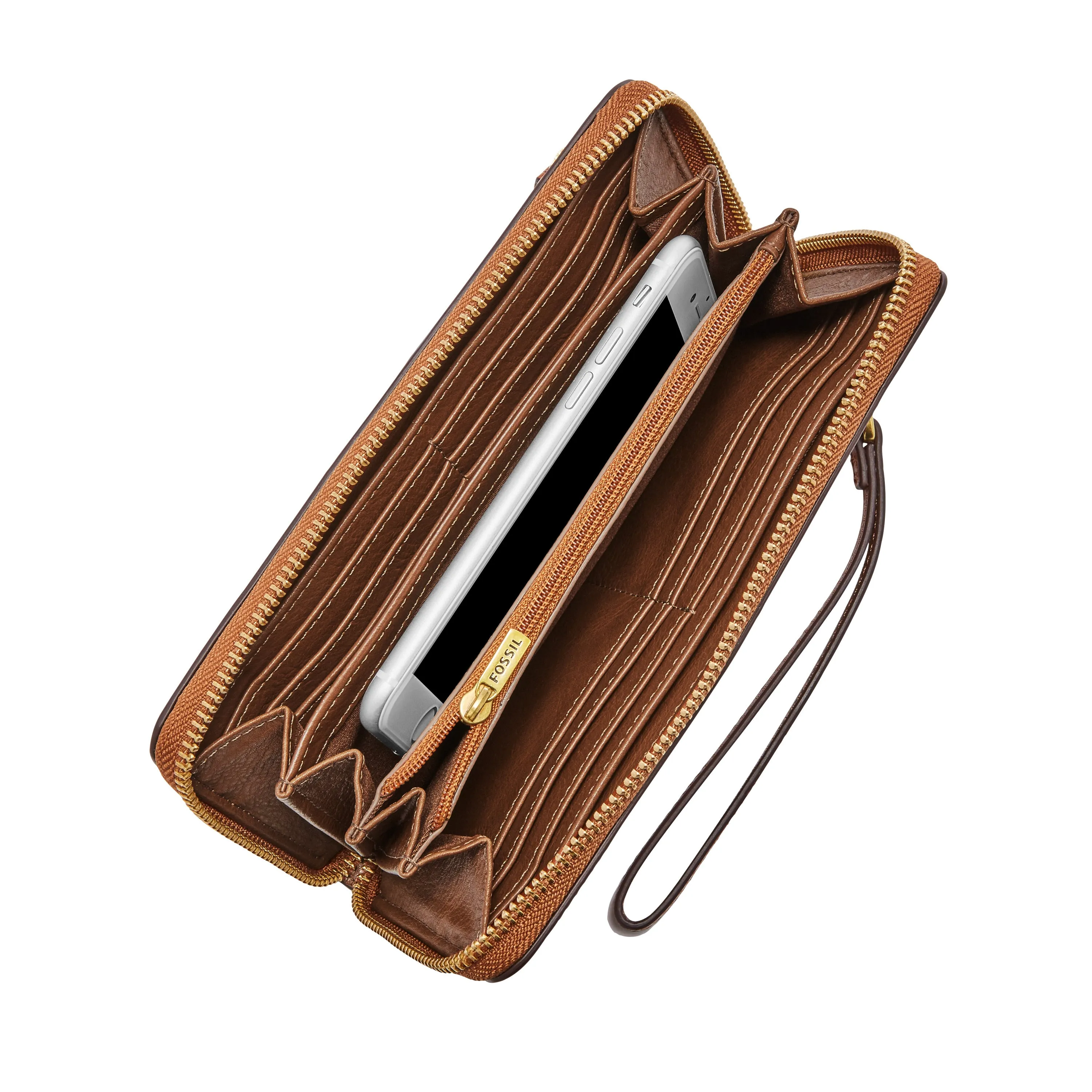 Logan RFID Zip Around Clutch