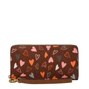 Logan Zip Clutch celebrating Valentine's Day