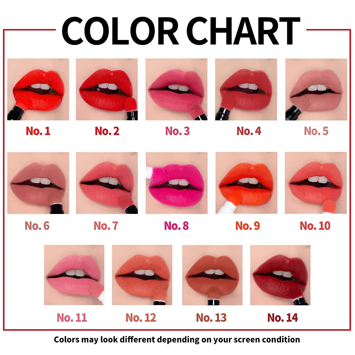 Long Lasting Lip Stain for Lips and Cheek Tint | High Pigment Color | lightweight Matte Finish | Weightless | Full Coverage | Twist Velvet Tint #7 (No.7)