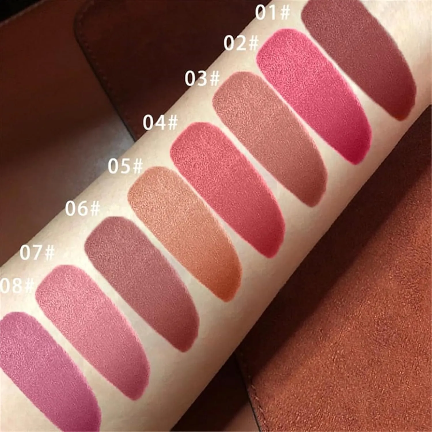 Longwear Liquid Lip Liner, Cool Story Lip Liner Liquid, Benighty Liquid Lip Liner, 2-in-1 Waterproof Long-Lasting Matte Liquid Lipstick for Women (8PCS, 0.6ml)