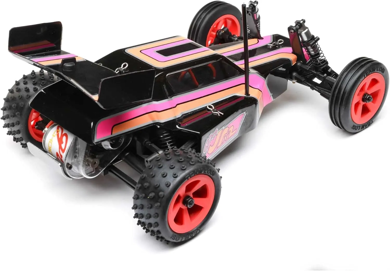 Losi RC Car 1/16 Mini JRX2 Brushed 2 Wheel Drive Buggy RTR Includes Everything Needed to Run Black LOS01020T3