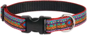 Lupine Dog Collar 1" Wide El Paso Design adjusts 12-20" Long