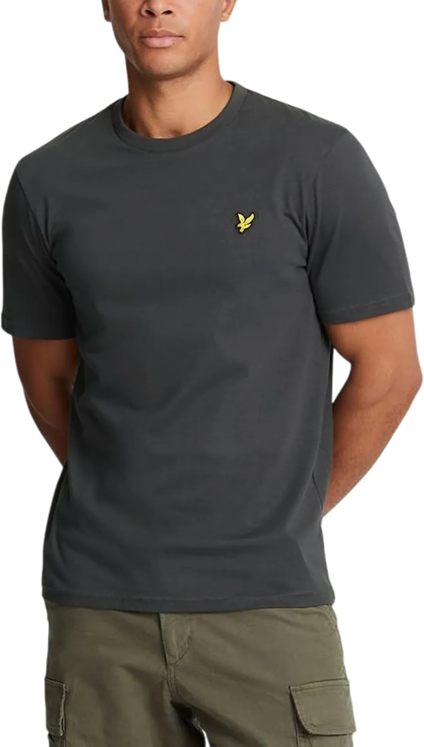 Lyle & Scott Mens Plain T-Shirt (S) (Gunmetal)