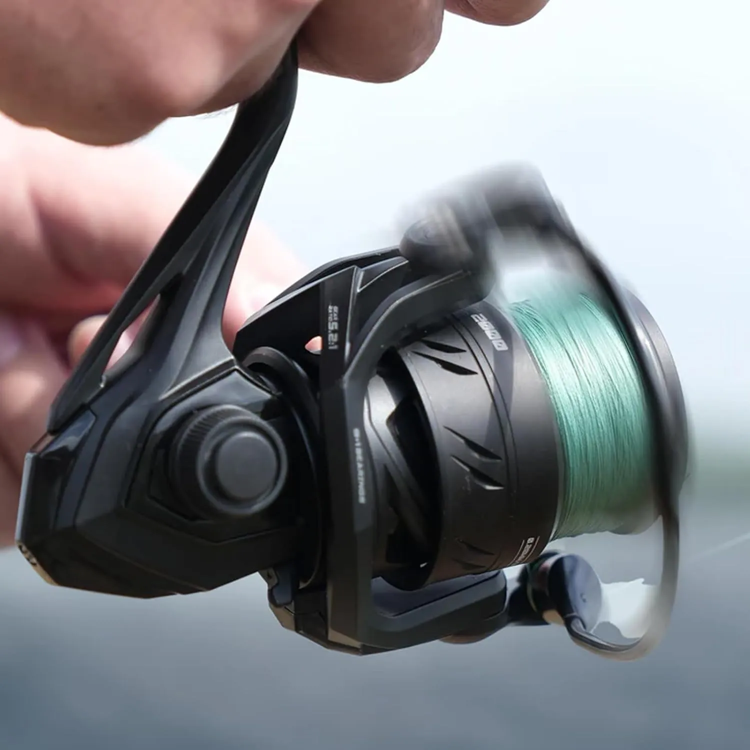 M1 Spinning Reel, Freshwater Fishing Reels Spinning, 9 1 Ball Bearings, 26.5LBs Max Drag, 5.2:1 Gear Ratio, Graphite Frame, CNC Aluminum Spool, 500 to 5000 Series, Handle Interchangeable