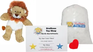 Make Your Own Stuffed Animal Mini 8 Inch Dan D. Lion Kit - No Sewing Required!