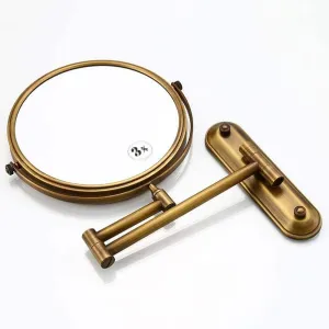 Makeup Mirror Vanity Mirror Wall Mounted Makeup Mirror,Beauty Mirror Retractable Folding Double-Sided 3X Magnifying Mirror Bathroom Vanity Mirror Cosmetic Mirror (Size : Long Base)