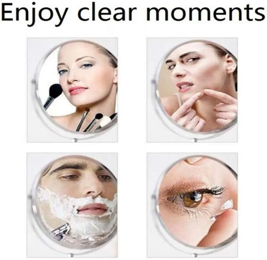 Makeup Vanity Mirror,Two-Sided Wall Mounted Bathroom Mirror Multiple Magnification Beauty Mirror 360° Swivel Extendable Cosmetic Mirror 8inch,Antique