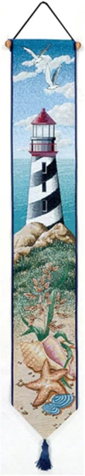Manual Woodworkers & Weavers Tapestry Bell Pull, Lighthouse View (TBPLHV)