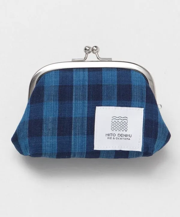 Matsusaka Momen Cotton Miito Woven Fabric x Ibara Denim GAMAGUCHI Pouch