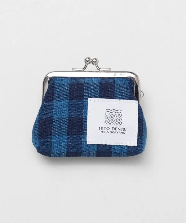Matsusaka Momen Cotton Miito Woven Fabric x Ibara Denim GAMAGUCHI Purse