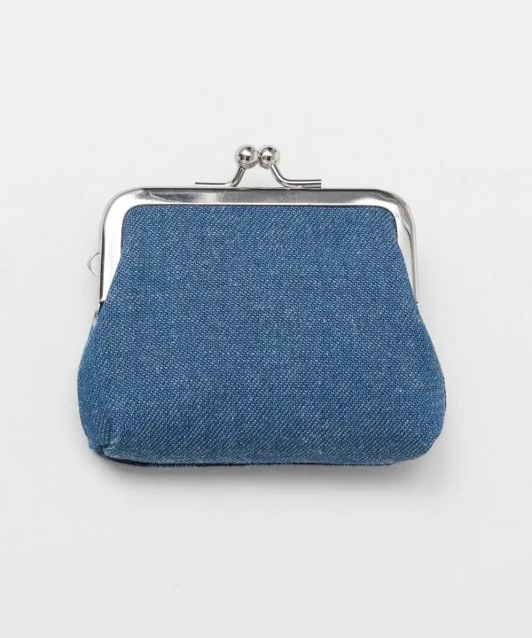 Matsusaka Momen Cotton Miito Woven Fabric x Ibara Denim GAMAGUCHI Purse