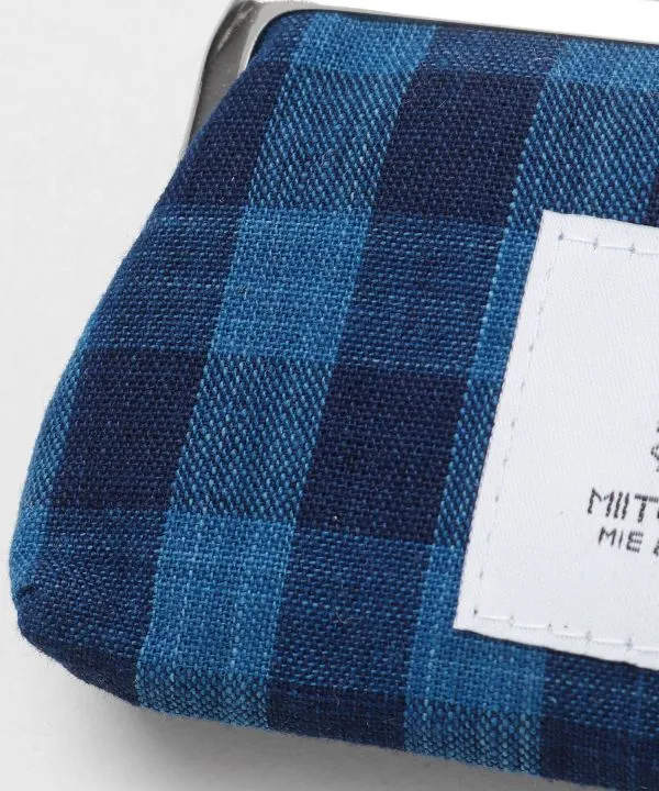 Matsusaka Momen Cotton Miito Woven Fabric x Ibara Denim GAMAGUCHI Purse