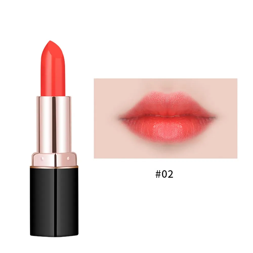 Matte Lipstick, 11 Colos Ladies Matte Lipstick Long Lasting Waterproof Velvet Red Lipstick Lip Gloss Set Pigmented Lip Makeup for Girls and Women Gift (02#)