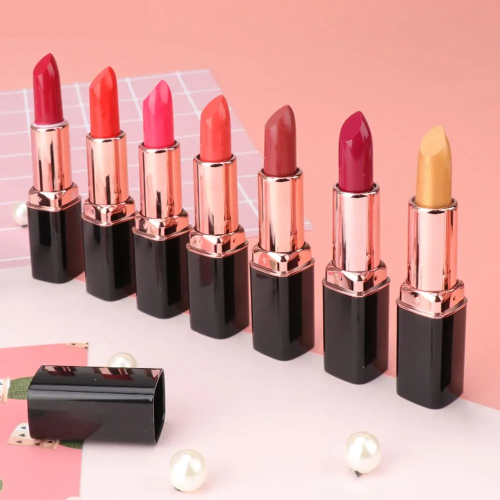 Matte Lipstick, 11 Colos Ladies Matte Lipstick Long Lasting Waterproof Velvet Red Lipstick Lip Gloss Set Pigmented Lip Makeup for Girls and Women Gift (03#)