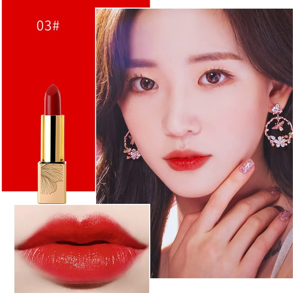 Matte Liquid Lipstick, 9 Colos Ladies Matte Liquid Lipstick Long Lasting Waterproof Velvet Red Lipstick Lip Gloss Set Pigmented Lip Makeup for Girls and Women Gift (03#)