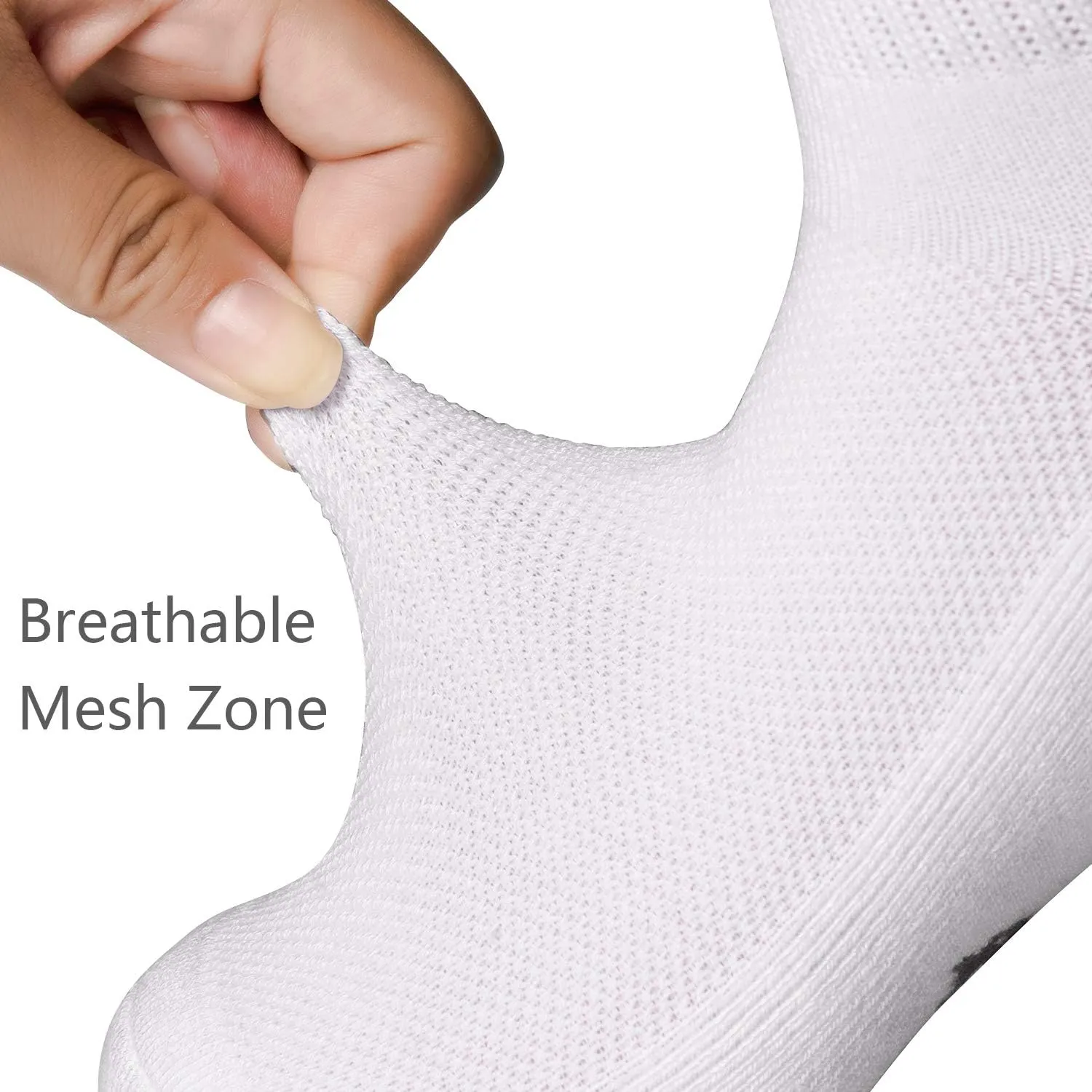  MD 6 Pairs Low Cut Socks for Mens/Womens, Liner Cushion Wicking Smell Control, Athletic Running Sports Casual Socks