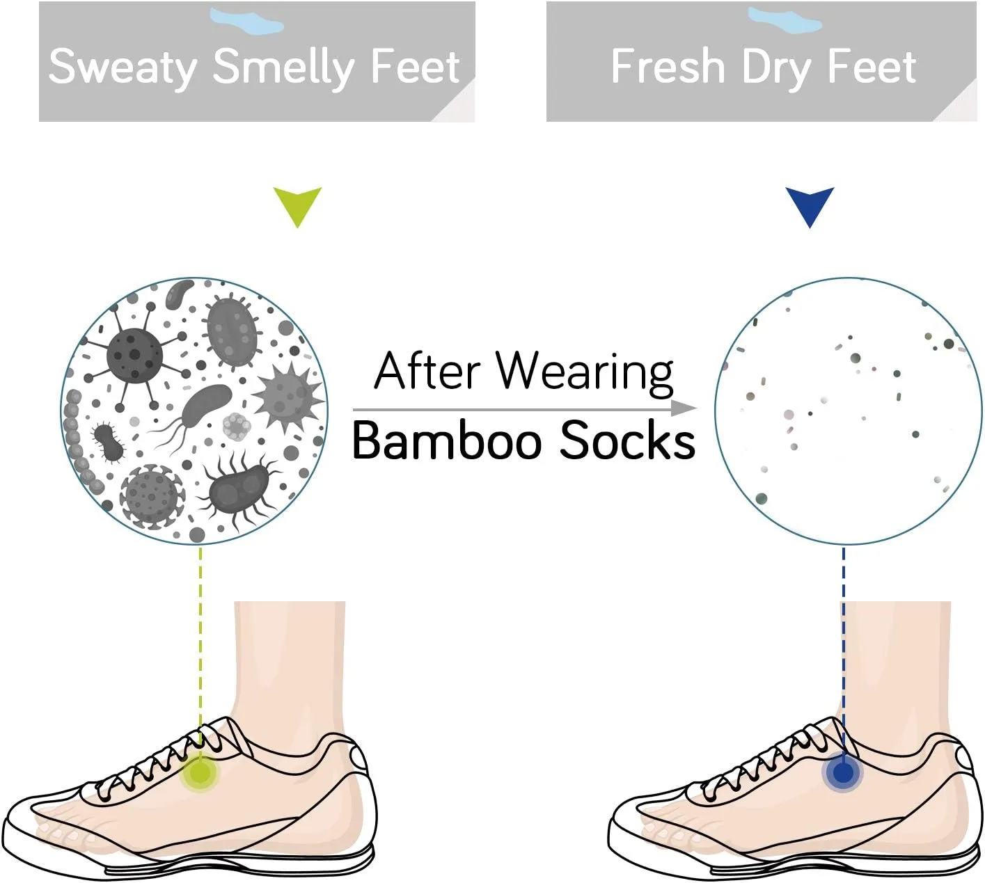  MD 6 Pairs Low Cut Socks for Mens/Womens, Liner Cushion Wicking Smell Control, Athletic Running Sports Casual Socks