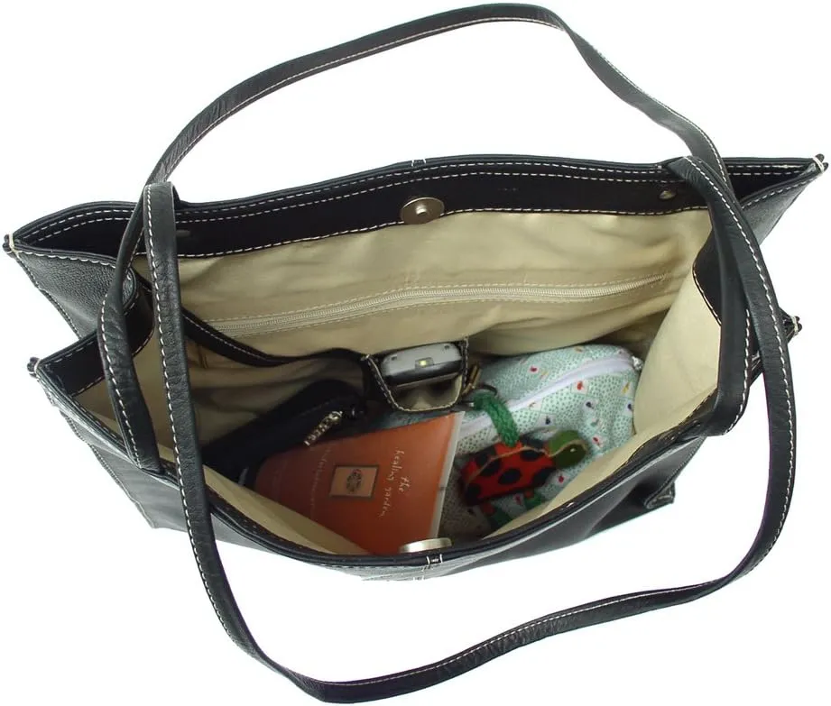 Medium Market Bag, Black, One Size