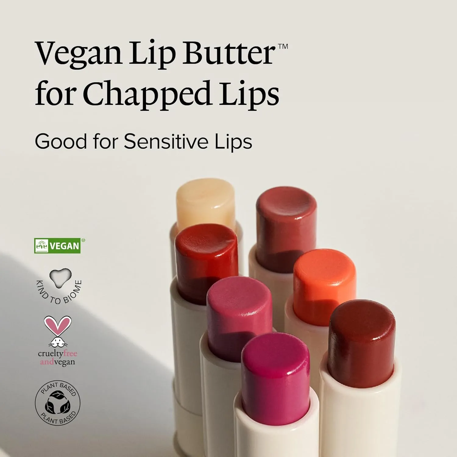 Melixir Vegan Lip Butter #03 Red Velvet(Tinted) ( 11 more colors), Bee Free, Petrolatum Free, Deep Nourishing Plant-Based Vegan Chapstick, Lip Balm for Dry, Cracked and Chapped Lips