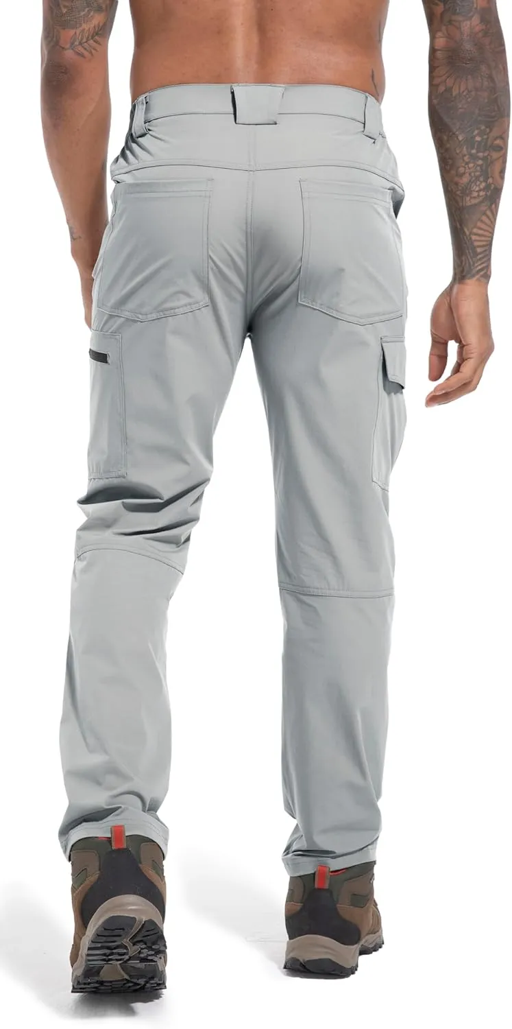 Men's Lightweight Hiking Cargo Work Pants Quick Dry Water Resistant Fishing Travel Climbing Outdoor Stretch Pants