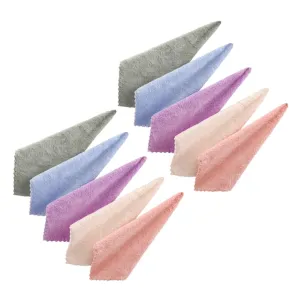 Mikinona Coral Velvet Makeup Remover Towel 10 Pcs Washable Cloths for Absorbent Travel Friendly
