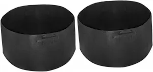 Milisten Round Felt Planting Bag for Durable Flower Organizer for Use Weather Resistant Strong Load Bearing Capacity Black