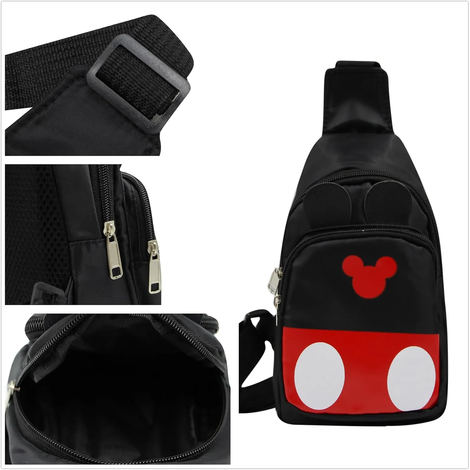 MINGSEECESS Women Cute Cartoon Fanny Pack 3D Mini Animal Shaped Chest Bag Crossbody Shoulder Bag for Girls