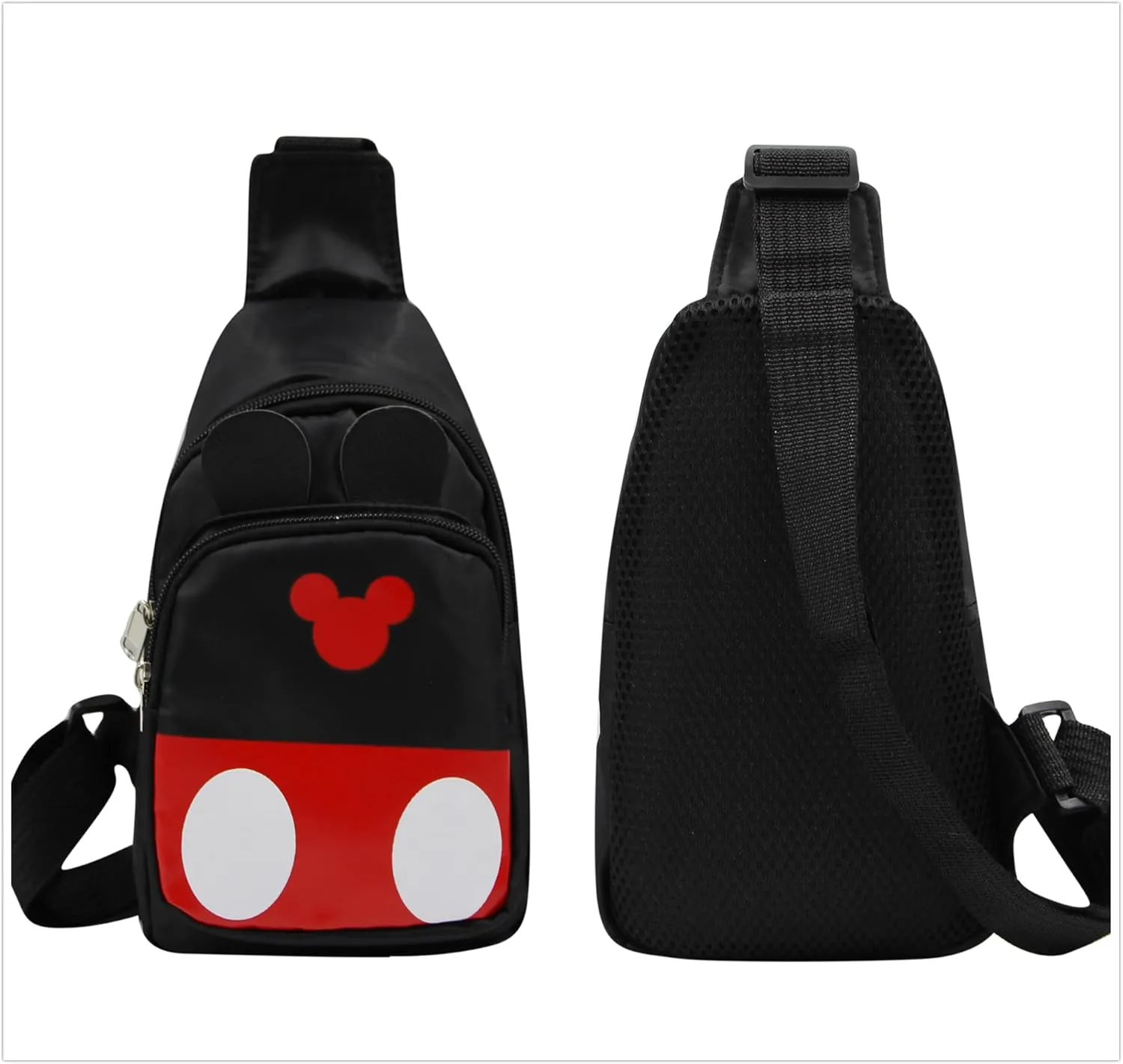 MINGSEECESS Women Cute Cartoon Fanny Pack 3D Mini Animal Shaped Chest Bag Crossbody Shoulder Bag for Girls