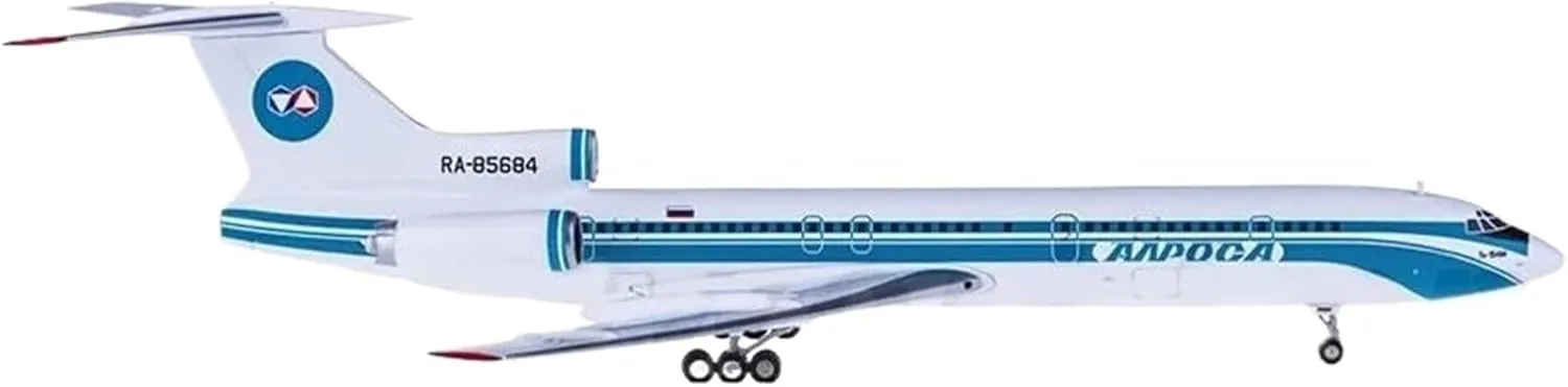 Mini Aircraft Model 1:200 for Alrosa Mirny Tupolev TU-154M Simulation Alloy Aircraft Model Airplane Kit