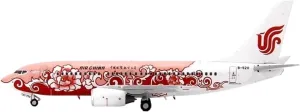 Mini Aircraft Model 1:400 for Unique Pink Novelty B737-700 Alloy Diecast Aircraft Model Multifunctional Decoration Airplane Kit