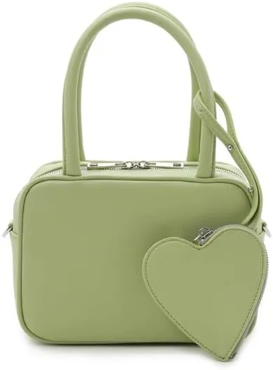 Mini Boston Bag with Heart Pouch Charm