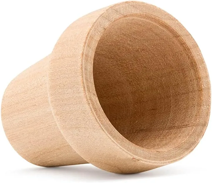 Mini Craft Flower Pot 5/8-inch x 9/16-inch, Pack of 250 Unfinished Flower Pot for Diorama, Model & Dollhouse, by Woodpeckers