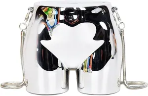 Mini Evening Bag for Women Novelty Hip Shaped Purse Handbag Acrylic Cluth Crossbody Purse