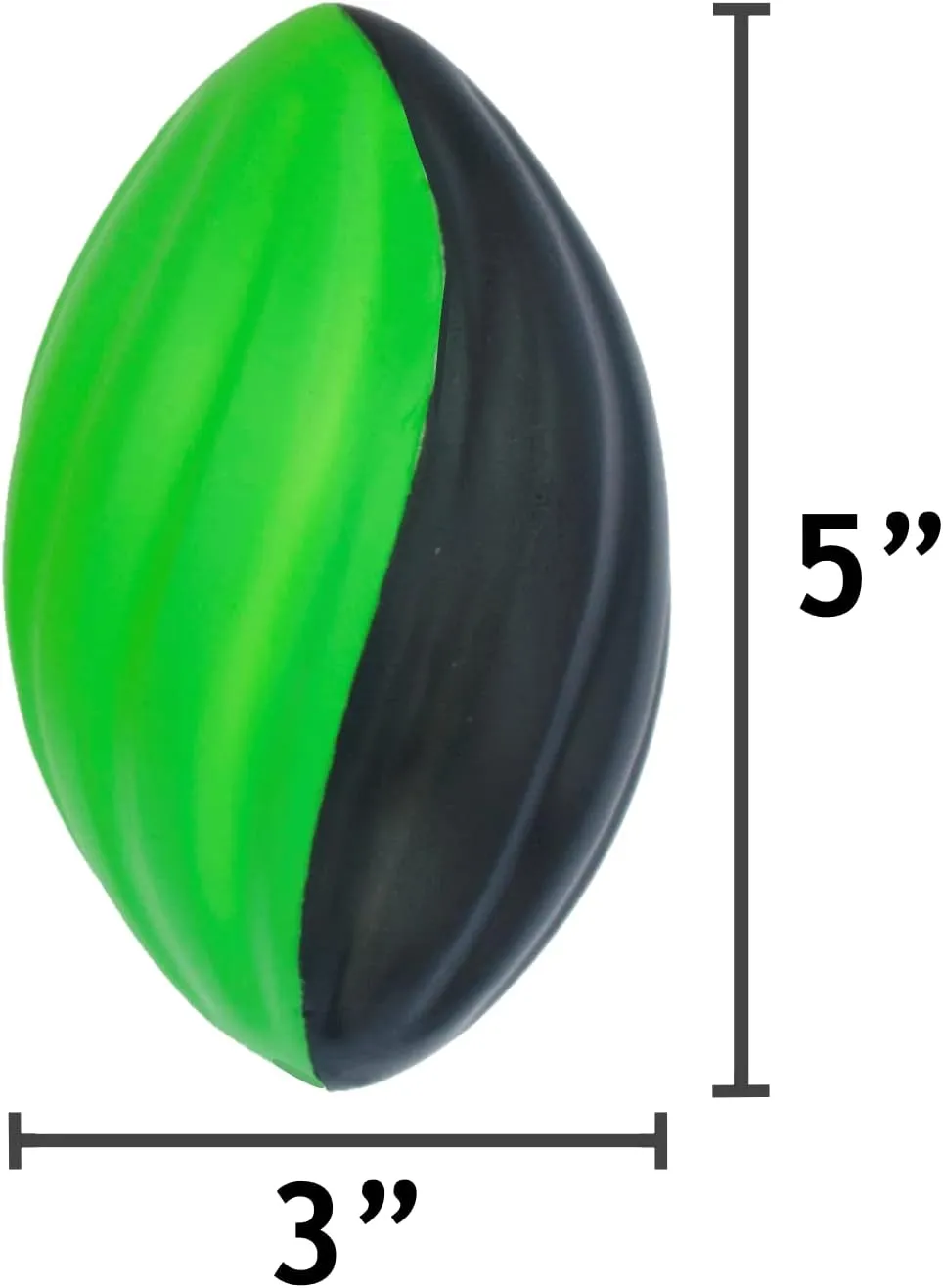 Mini Football 3-Pack - 5" Spiral Foam Small Footballs for Kids - Soft, Easy Grip Toddler (Pink, Orange, Green)